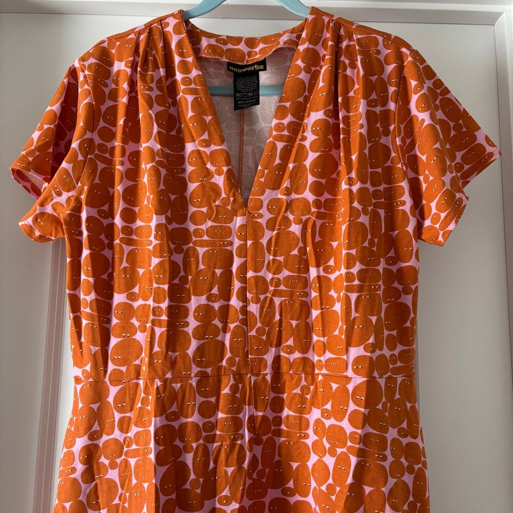 Nooworks Pebble People Greta Dress Size XXL Like New Dopamine Dressing Artist - Picture 2 of 5